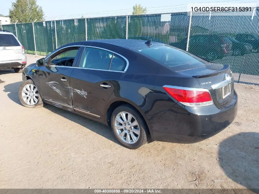 2012 Buick Lacrosse Premium 1 Group VIN: 1G4GD5ER8CF315391 Lot: 40380858