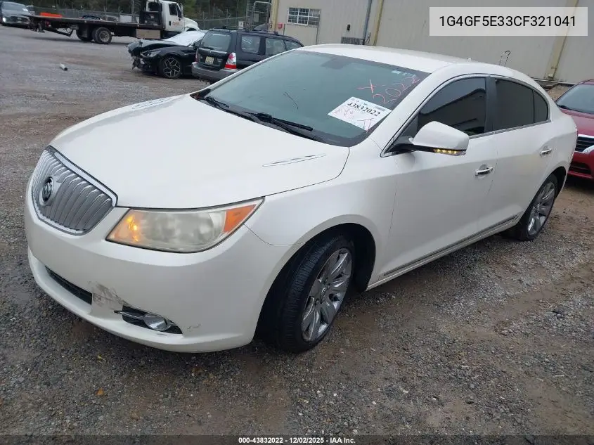 1G4GF5E33CF321041 2012 Buick Lacrosse Premium 2 Group
