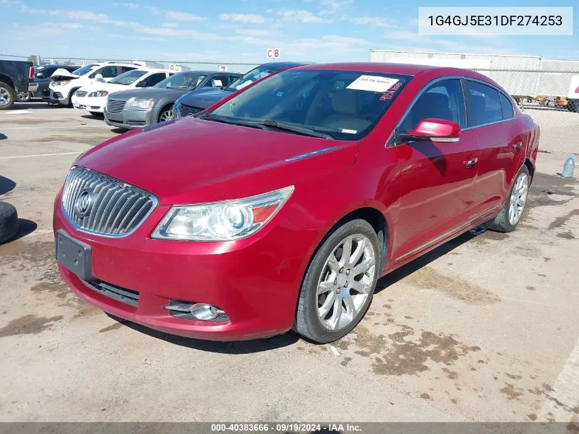 1G4GJ5E31DF274253 2013 Buick Lacrosse Touring Group