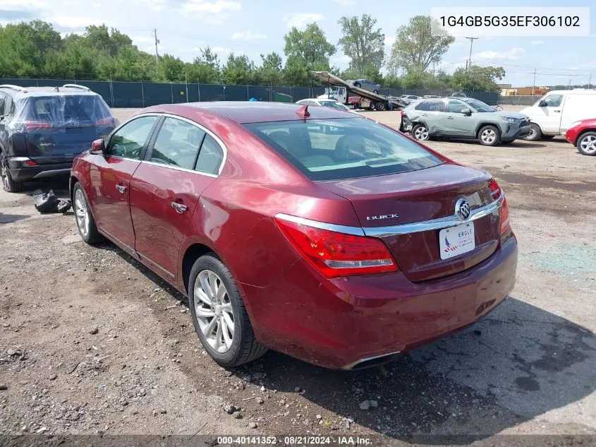 1G4GB5G35EF306102 2014 Buick Lacrosse Leather Group