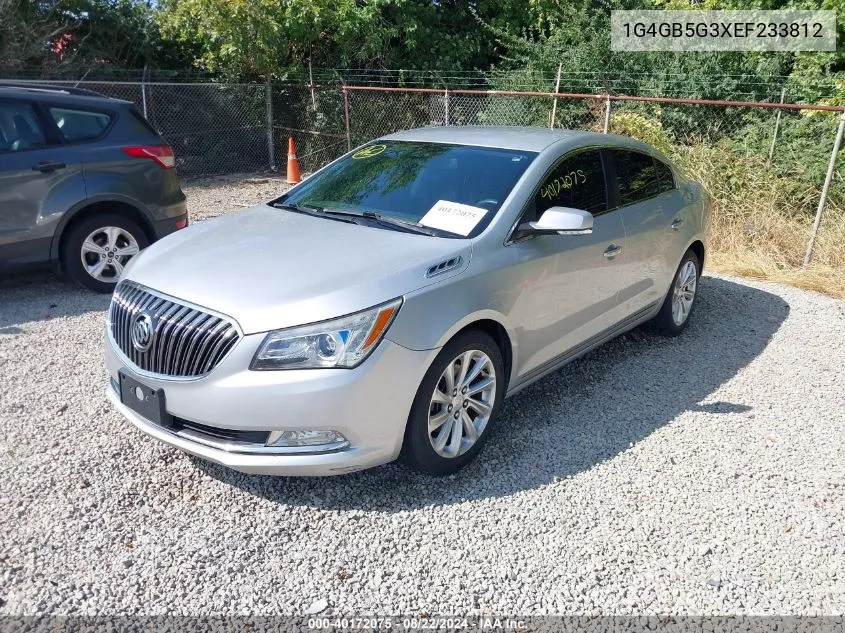 2014 Buick Lacrosse Leather Group VIN: 1G4GB5G3XEF233812 Lot: 40172075