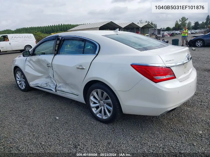 2014 Buick Lacrosse Leather Group VIN: 1G4GB5G31EF101876 Lot: 40188508