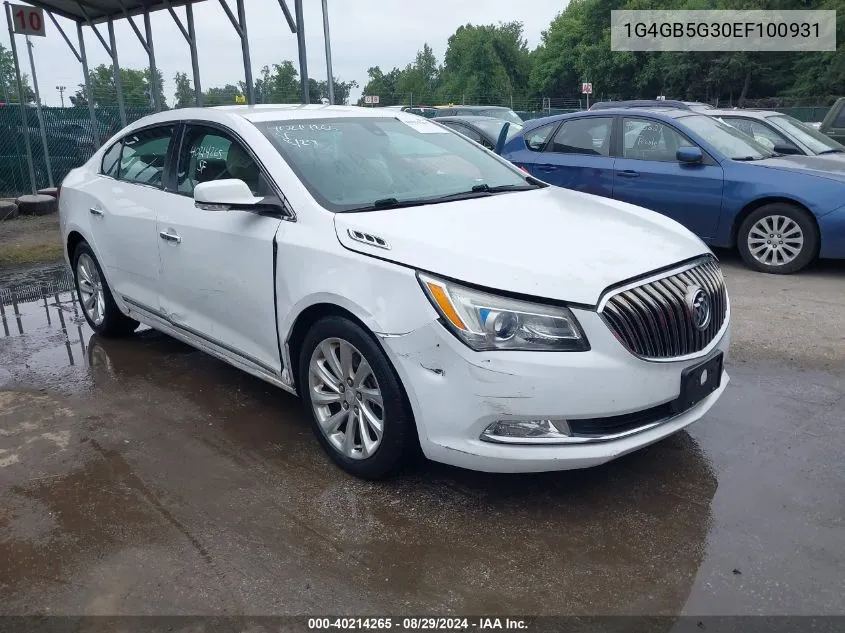 1G4GB5G30EF100931 2014 Buick Lacrosse Leather Group