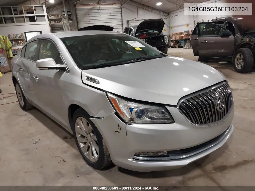 2014 Buick Lacrosse Leather Group VIN: 1G4GB5G36EF103204 Lot: 40250681