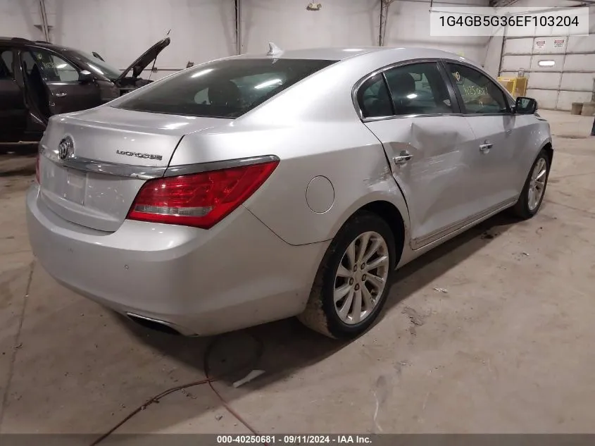 1G4GB5G36EF103204 2014 Buick Lacrosse Leather Group