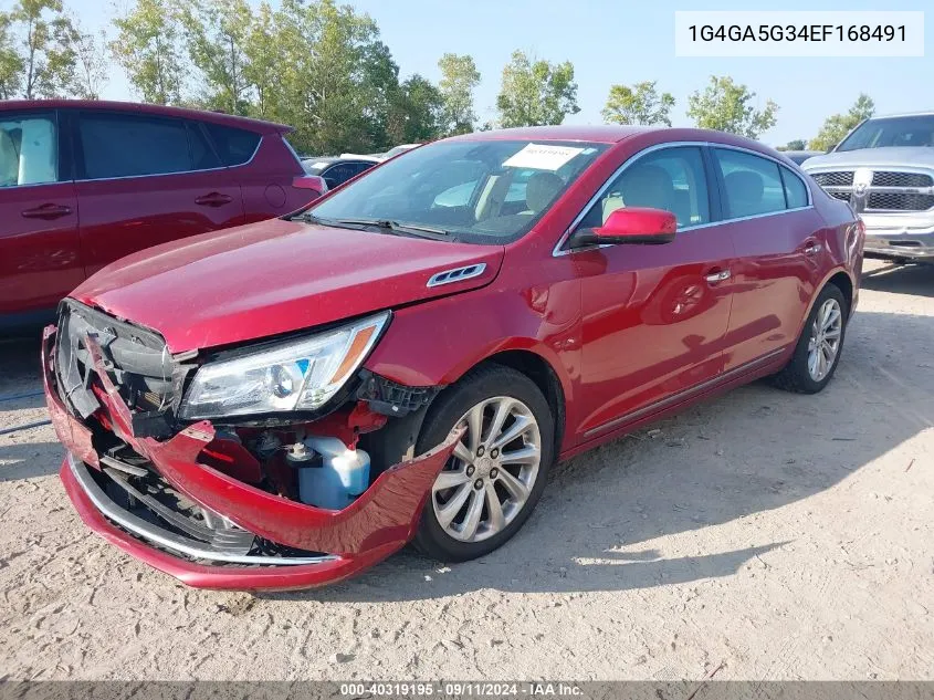 2014 Buick Lacrosse VIN: 1G4GA5G34EF168491 Lot: 40319195