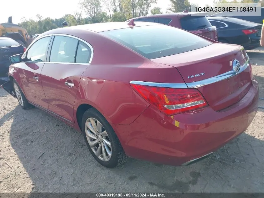 2014 Buick Lacrosse VIN: 1G4GA5G34EF168491 Lot: 40319195