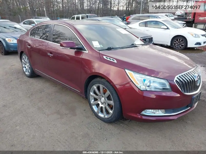 1G4GD5G35EF274097 2014 Buick Lacrosse Premium I Group