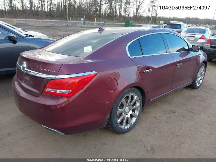 1G4GD5G35EF274097 2014 Buick Lacrosse Premium I Group