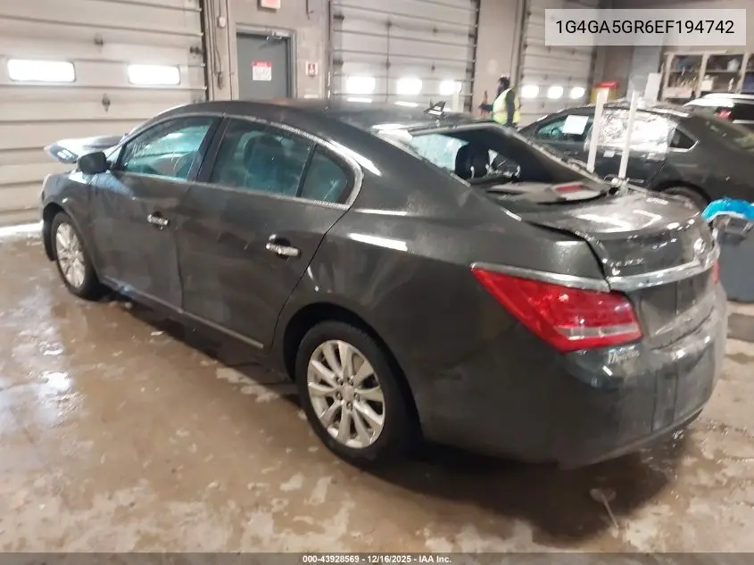 1G4GA5GR6EF194742 2014 Buick Lacrosse