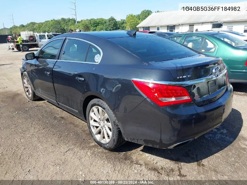 1G4GB5G36FF184982 2015 Buick Lacrosse Leather