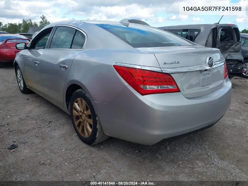 2015 Buick Lacrosse VIN: 1G4GA5GR7FF241598 Lot: 40141548