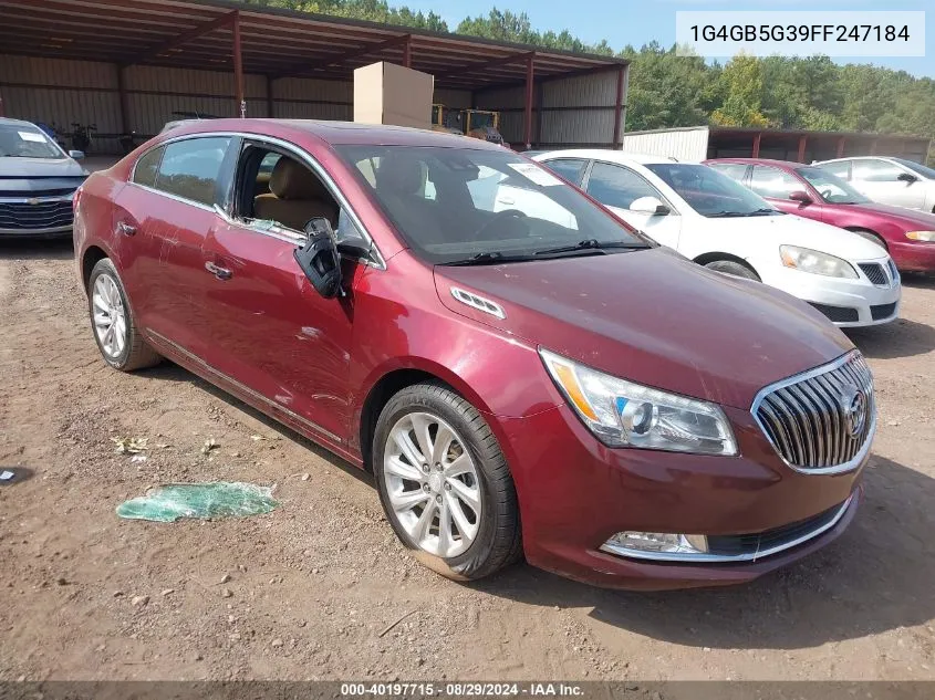 2015 Buick Lacrosse Leather VIN: 1G4GB5G39FF247184 Lot: 40197715