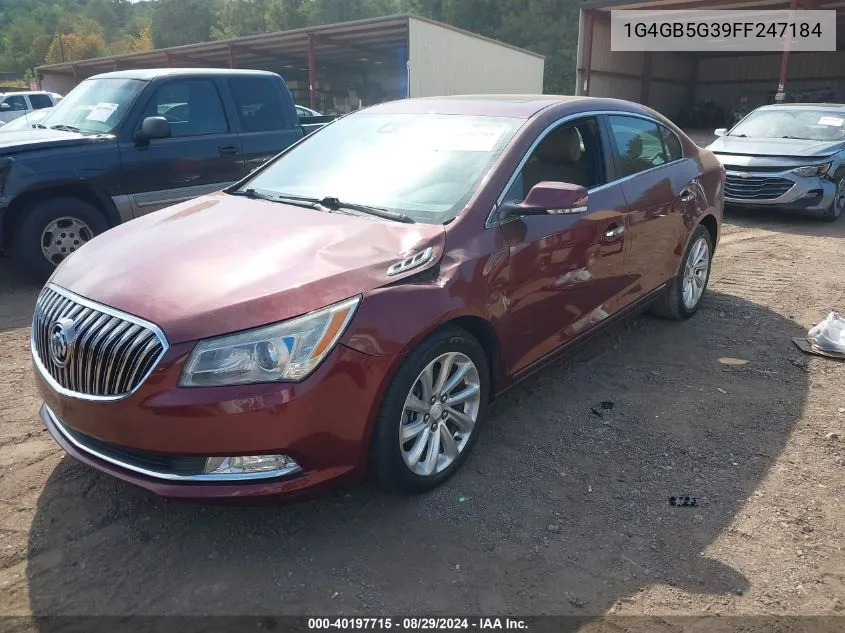 2015 Buick Lacrosse Leather VIN: 1G4GB5G39FF247184 Lot: 40197715