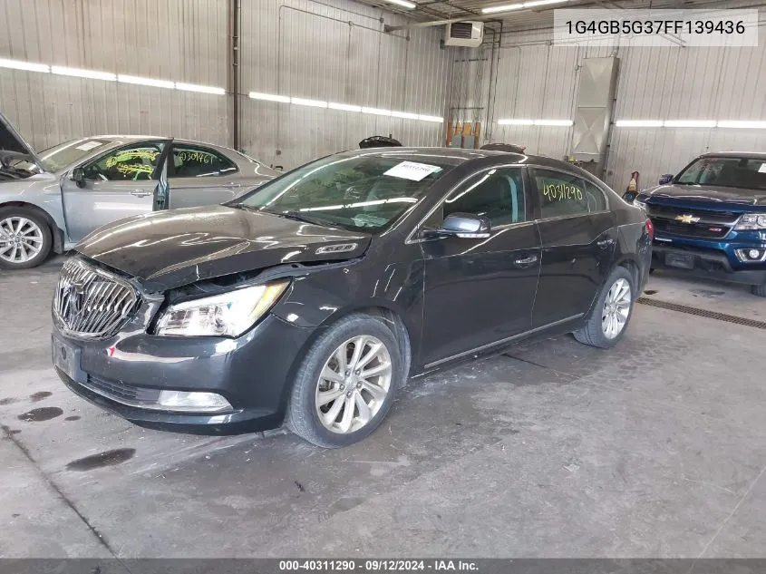 2015 Buick Lacrosse Leather VIN: 1G4GB5G37FF139436 Lot: 40311290