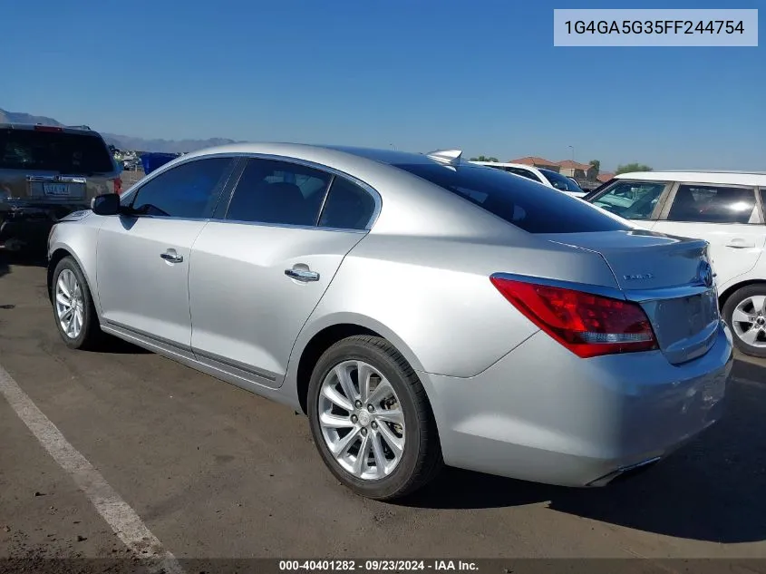 2015 Buick Lacrosse VIN: 1G4GA5G35FF244754 Lot: 40401282