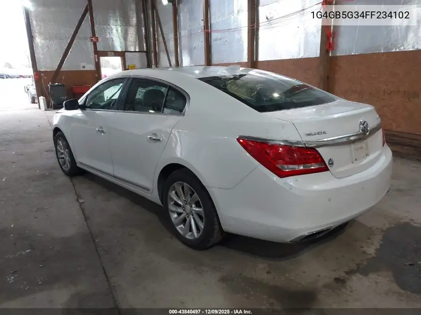 1G4GB5G34FF234102 2015 Buick Lacrosse Leather