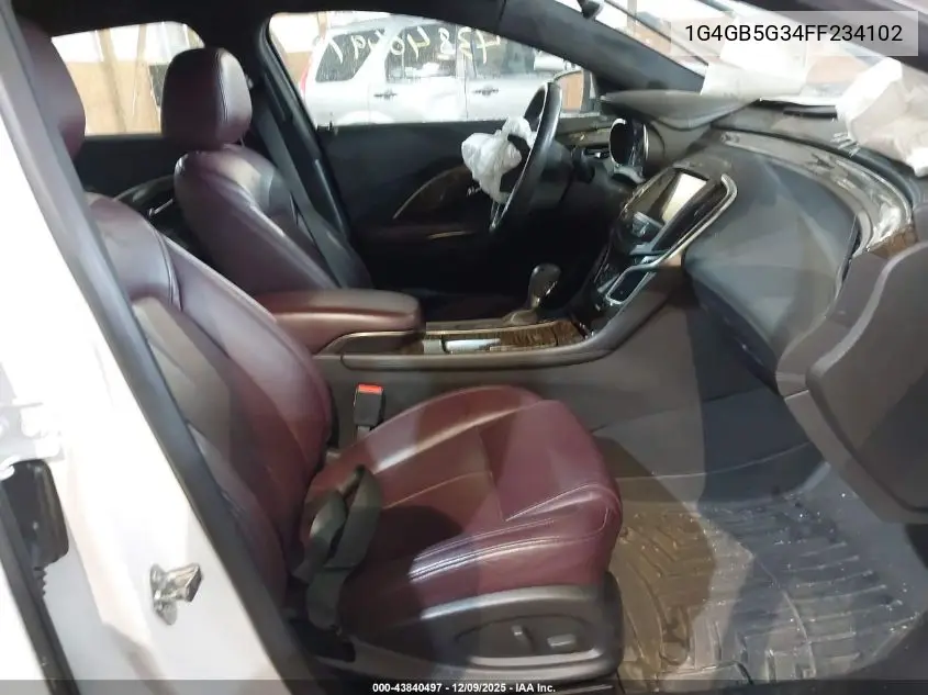 1G4GB5G34FF234102 2015 Buick Lacrosse Leather