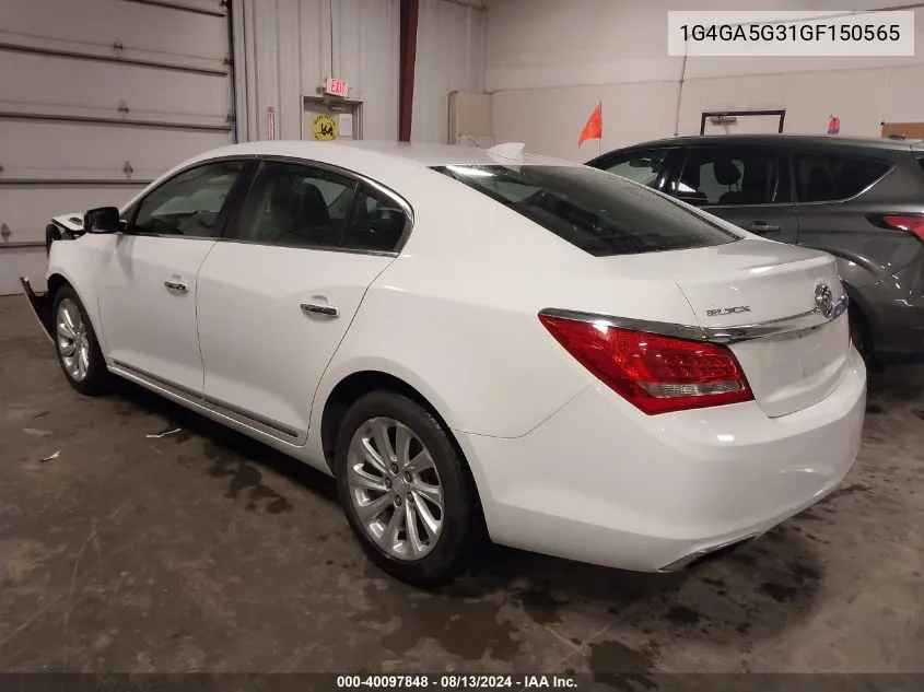 2016 Buick Lacrosse VIN: 1G4GA5G31GF150565 Lot: 40097848