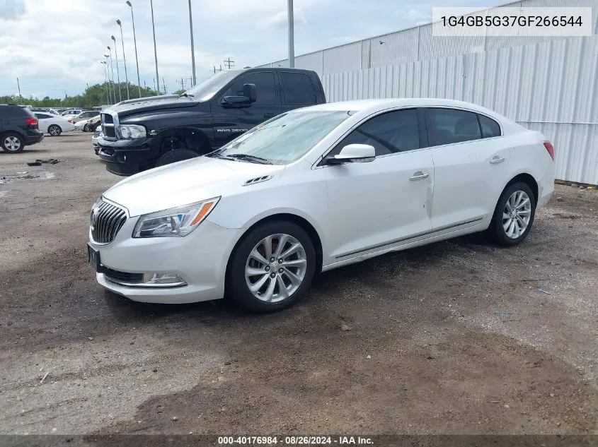 2016 Buick Lacrosse Leather VIN: 1G4GB5G37GF266544 Lot: 40176984