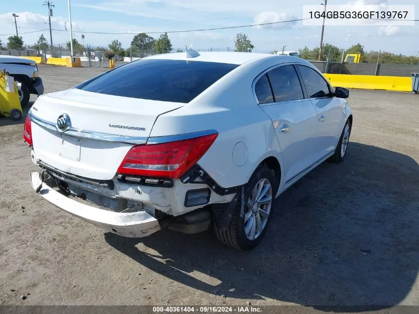 1G4GB5G36GF139767 2016 Buick Lacrosse Leather