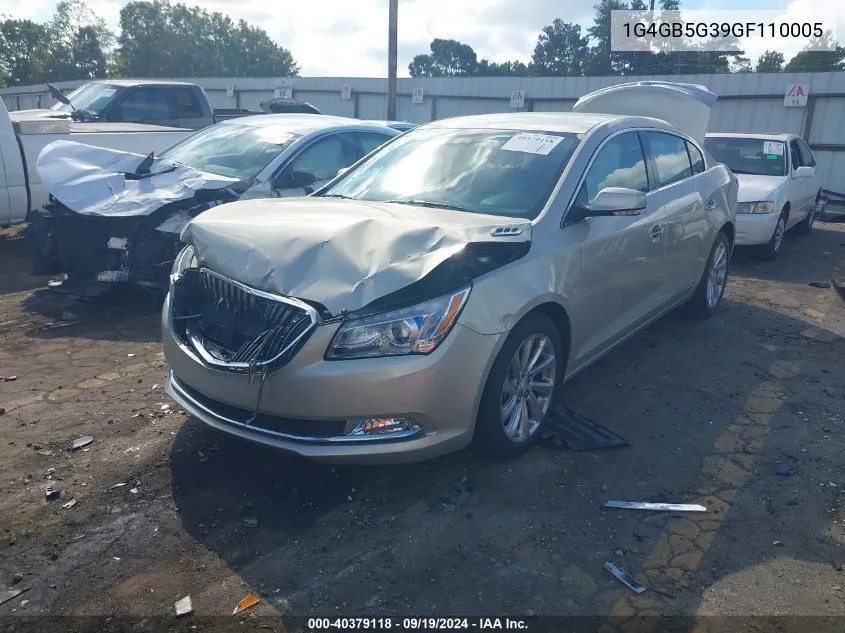 2016 Buick Lacrosse Leather VIN: 1G4GB5G39GF110005 Lot: 40379118