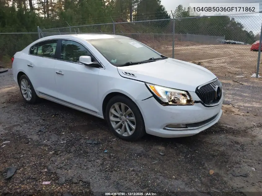 1G4GB5G36GF171862 2016 Buick Lacrosse Leather