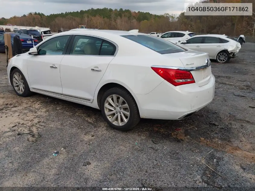 1G4GB5G36GF171862 2016 Buick Lacrosse Leather