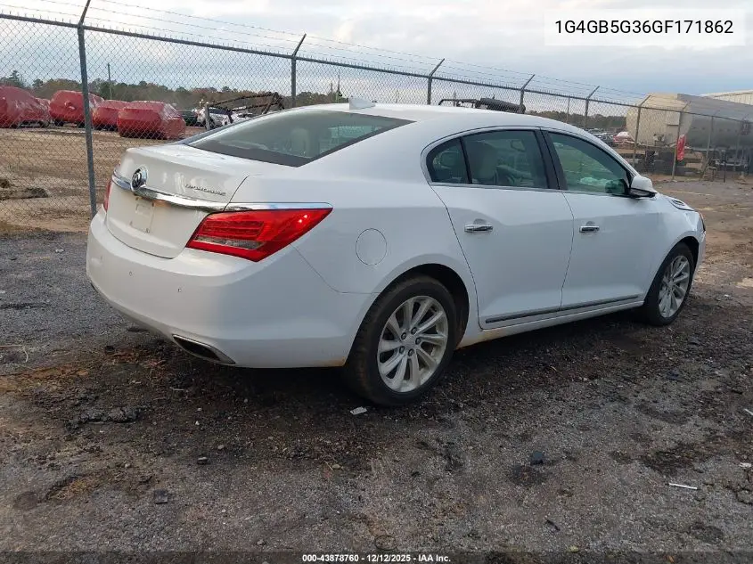 1G4GB5G36GF171862 2016 Buick Lacrosse Leather