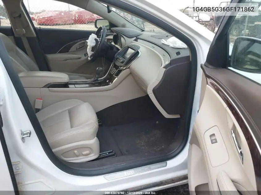 1G4GB5G36GF171862 2016 Buick Lacrosse Leather