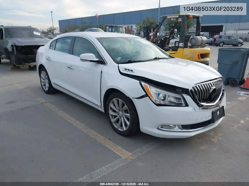 1G4GB5G3XGF203289 2016 Buick Lacrosse Leather