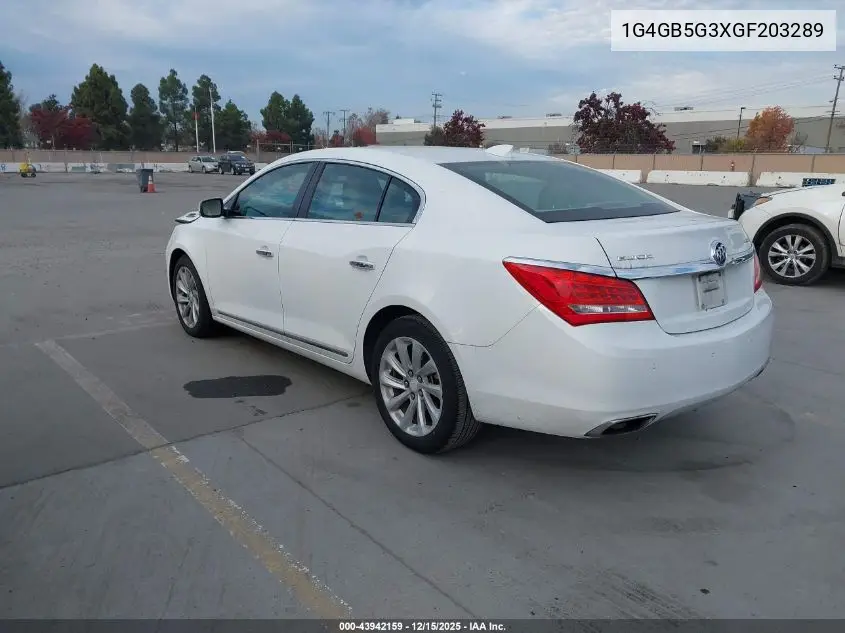 1G4GB5G3XGF203289 2016 Buick Lacrosse Leather