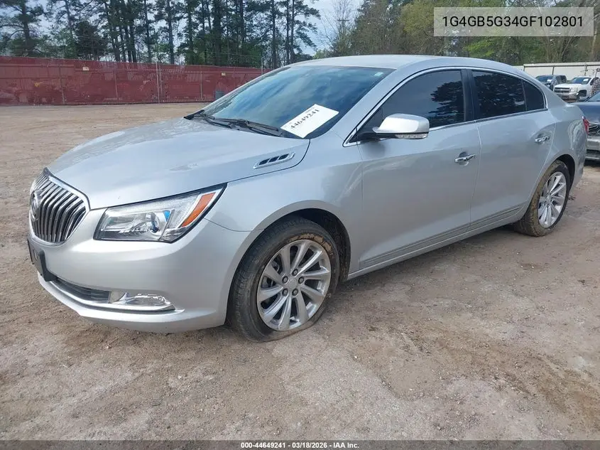 1G4GB5G34GF102801 2016 Buick Lacrosse Leather