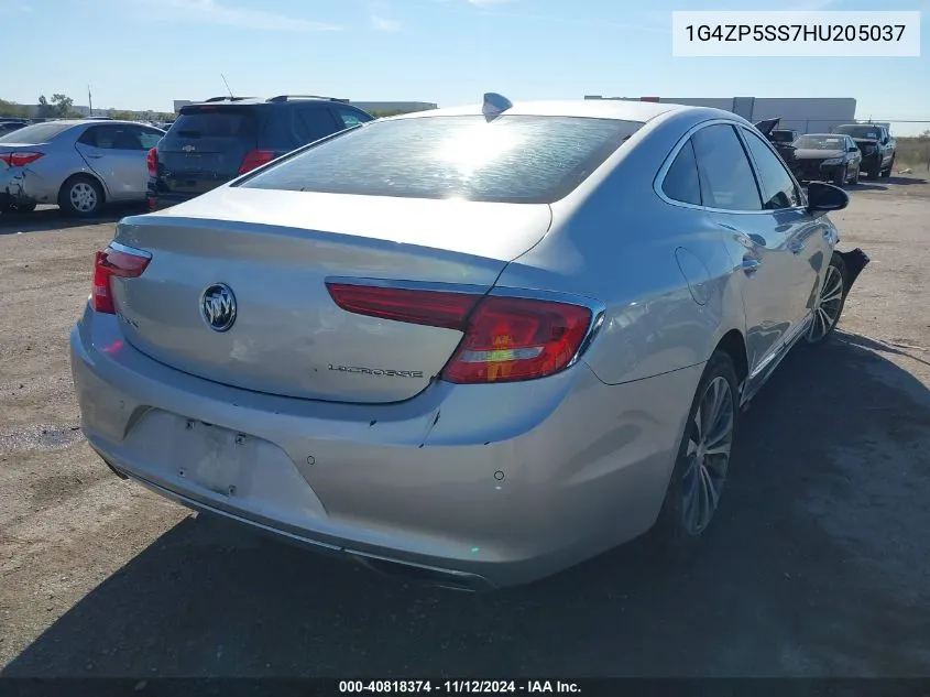2017 Buick Lacrosse Essence VIN: 1G4ZP5SS7HU205037 Lot: 40818374