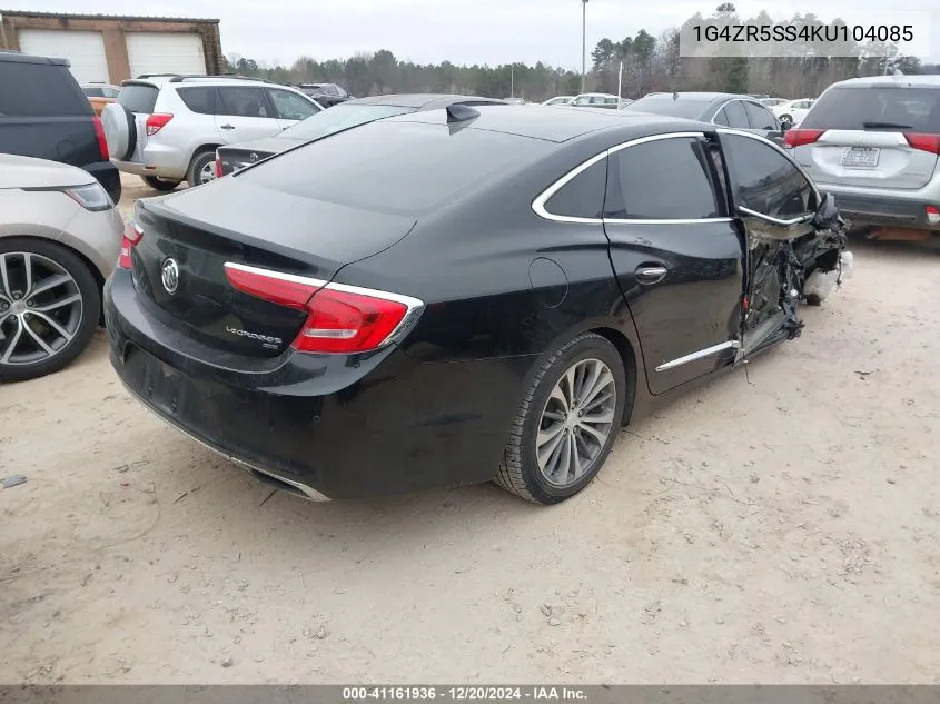 2019 Buick Lacrosse Awd Essence VIN: 1G4ZR5SS4KU104085 Lot: 41161936