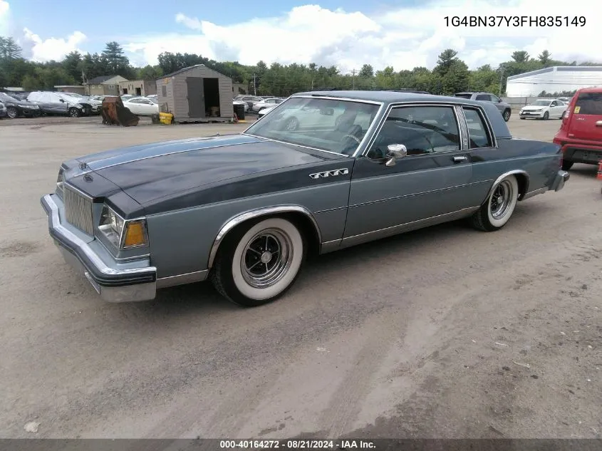 1985 Buick Lesabre Custom VIN: 1G4BN37Y3FH835149 Lot: 40164272