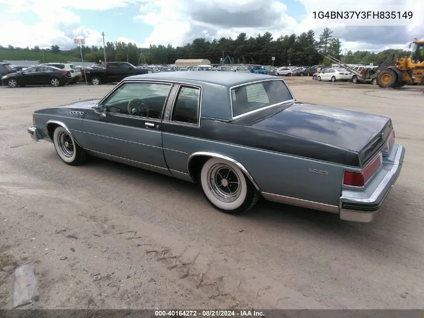 1985 Buick Lesabre Custom VIN: 1G4BN37Y3FH835149 Lot: 40164272