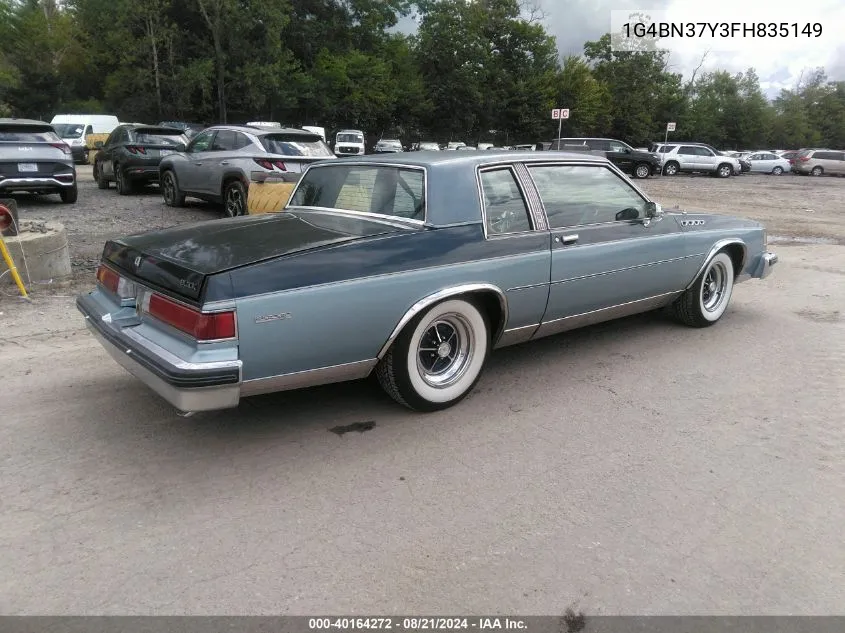 1985 Buick Lesabre Custom VIN: 1G4BN37Y3FH835149 Lot: 40164272