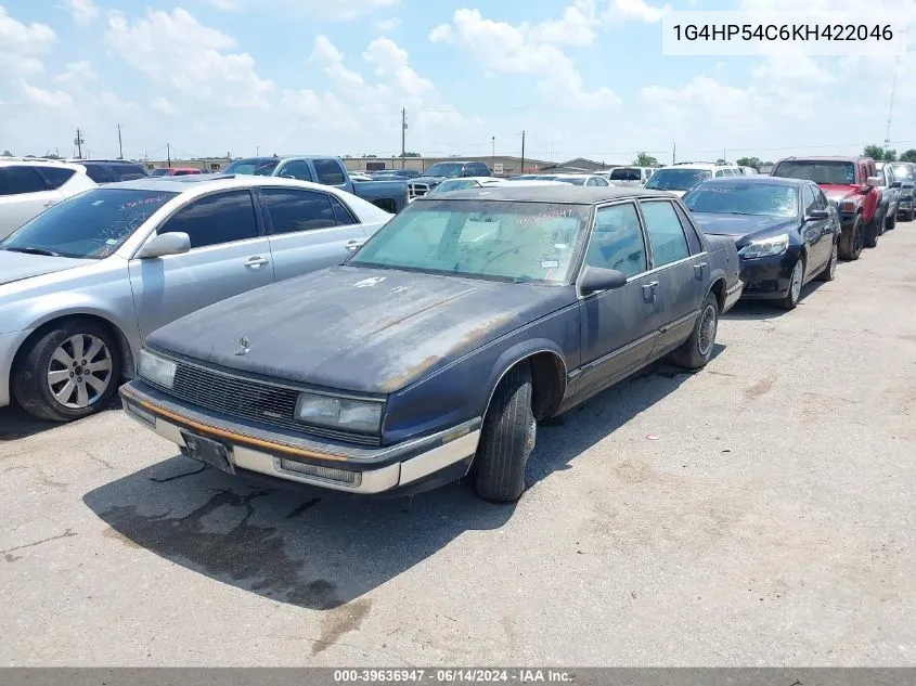 1989 Buick Lesabre Custom VIN: 1G4HP54C6KH422046 Lot: 39636947