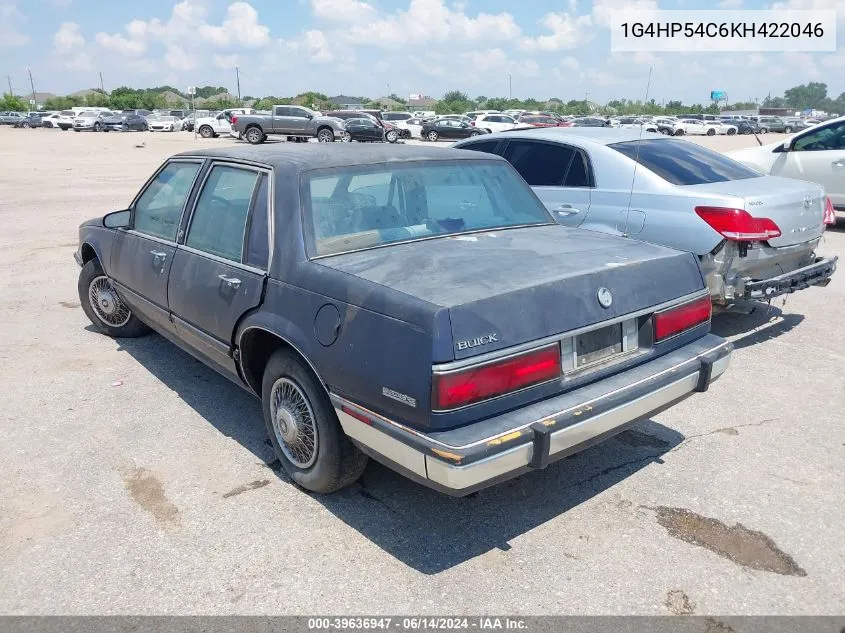 1989 Buick Lesabre Custom VIN: 1G4HP54C6KH422046 Lot: 39636947