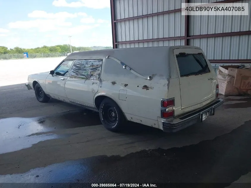 1989 Buick Lesabre Estate VIN: 4GLDB90Y5KA407085 Lot: 39885864