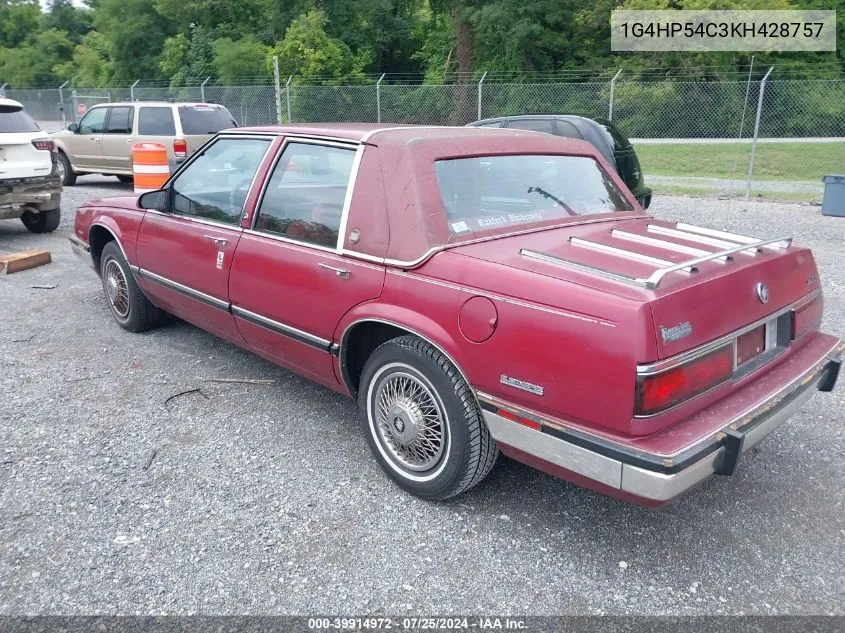 1989 Buick Lesabre Custom VIN: 1G4HP54C3KH428757 Lot: 39914972