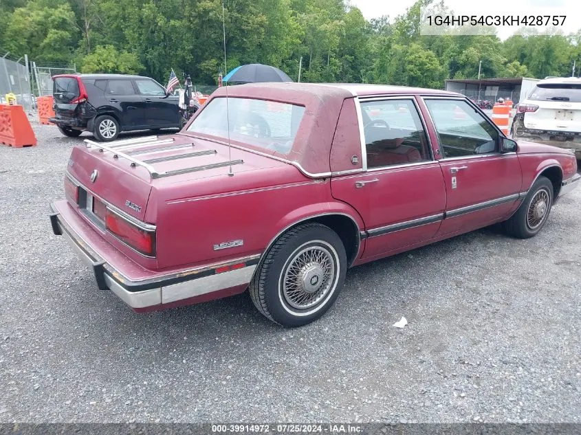 1989 Buick Lesabre Custom VIN: 1G4HP54C3KH428757 Lot: 39914972