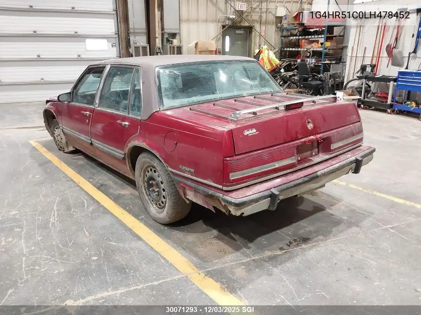 1G4HR51C0LH478452 1990 Buick Lesabre Limited