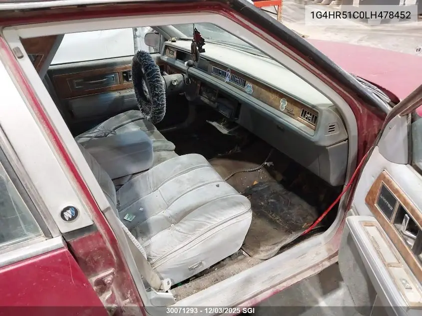 1G4HR51C0LH478452 1990 Buick Lesabre Limited