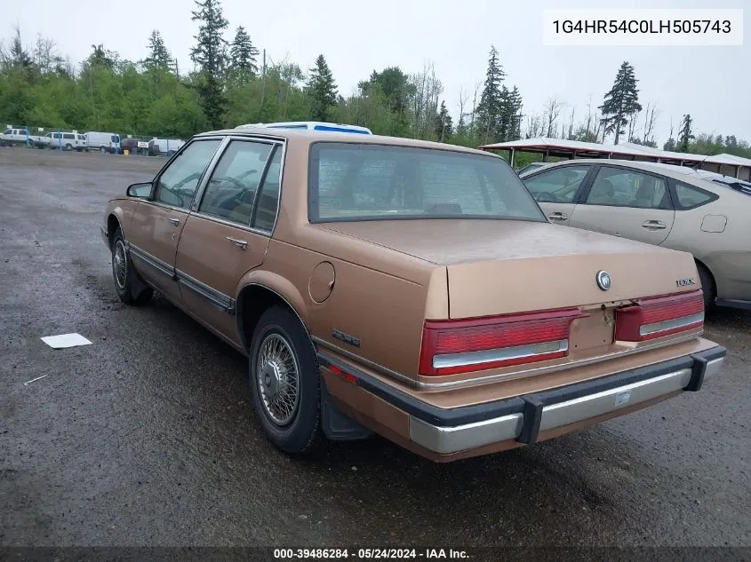 1G4HR54C0LH505743 1990 Buick Lesabre Limited