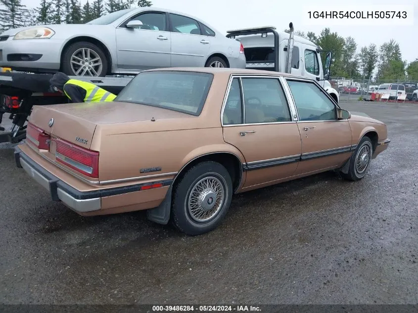 1G4HR54C0LH505743 1990 Buick Lesabre Limited