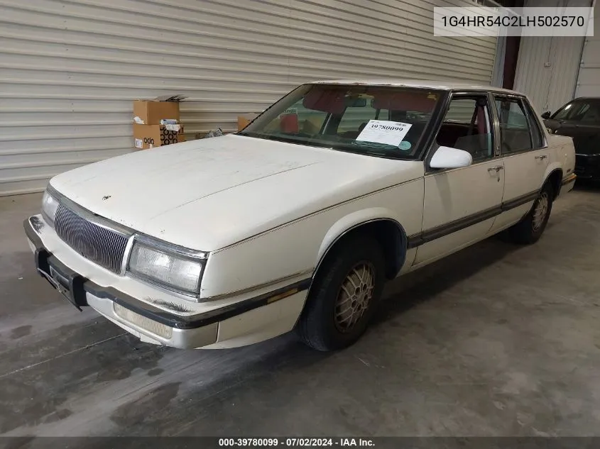 1990 Buick Lesabre Limited VIN: 1G4HR54C2LH502570 Lot: 39780099