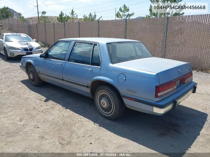 1991 Buick Lesabre Custom VIN: 1G4HP54C8MH456668 Lot: 39912536