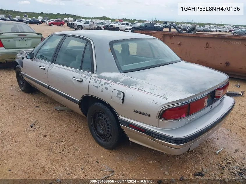 1992 Buick Lesabre Custom VIN: 1G4HP53L8NH470136 Lot: 39469656